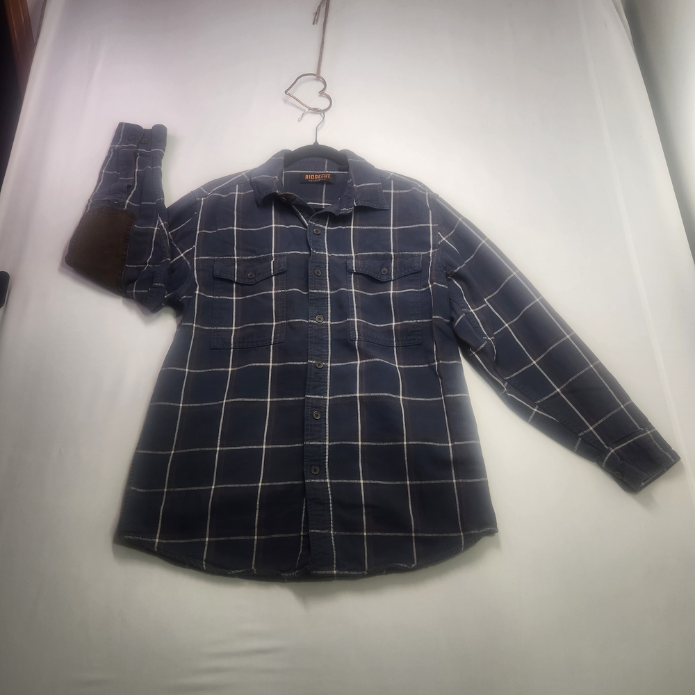 ⭐️Ridgecut Men's Flannel Casual Button Down Shirt Size Medium Cabincore Cozy
